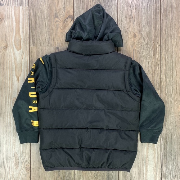 SOLD! Jordan Boys Jumpman Hooded Puffer Jacket Size XS/4 Ages 3-4 Years - Picture 3 of 10